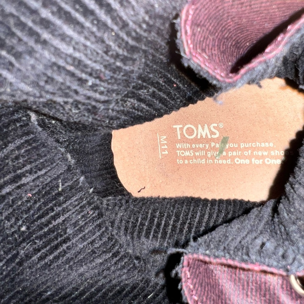 TOMS "Paseo" High-Tops Chukka Maroon SZ 11 - Picture 2 of 9